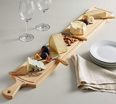 Boska Beechwood Cheese Board & Knives Set