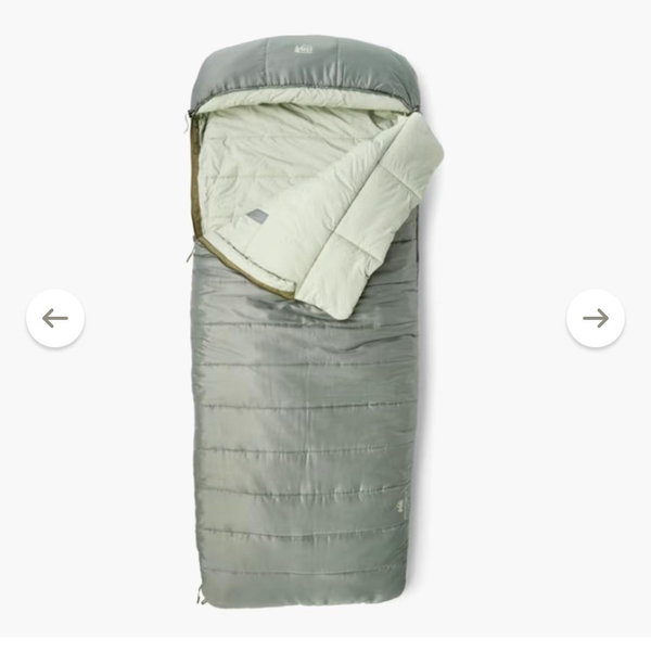 REI Co-op Siesta Hooded 20 Sleeping Bag - Stone Green, Medium