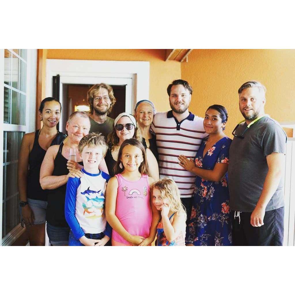 With Obed's family!
