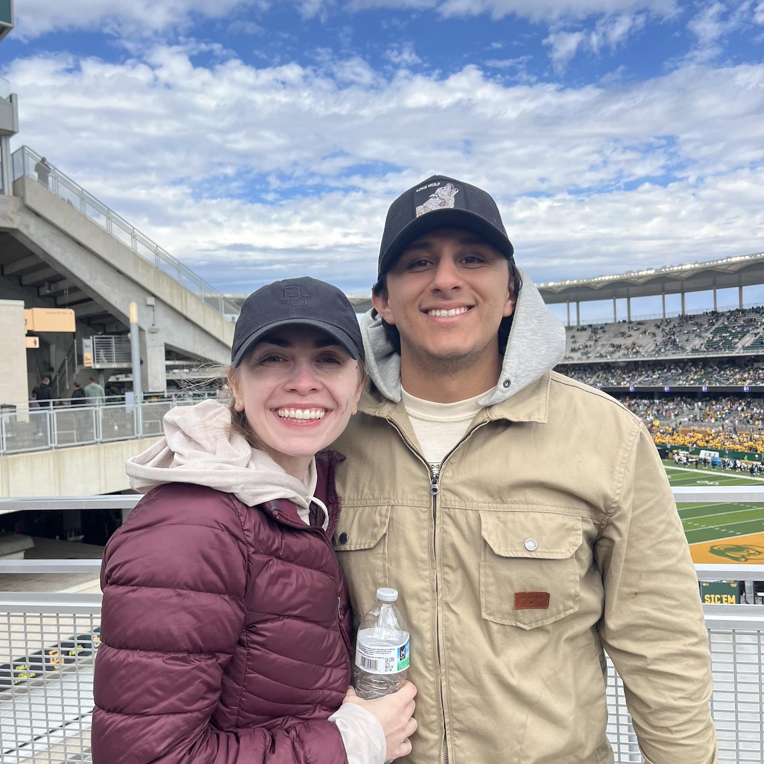 Family trip to visit Judson in Waco for Baylor homecoming! π»π