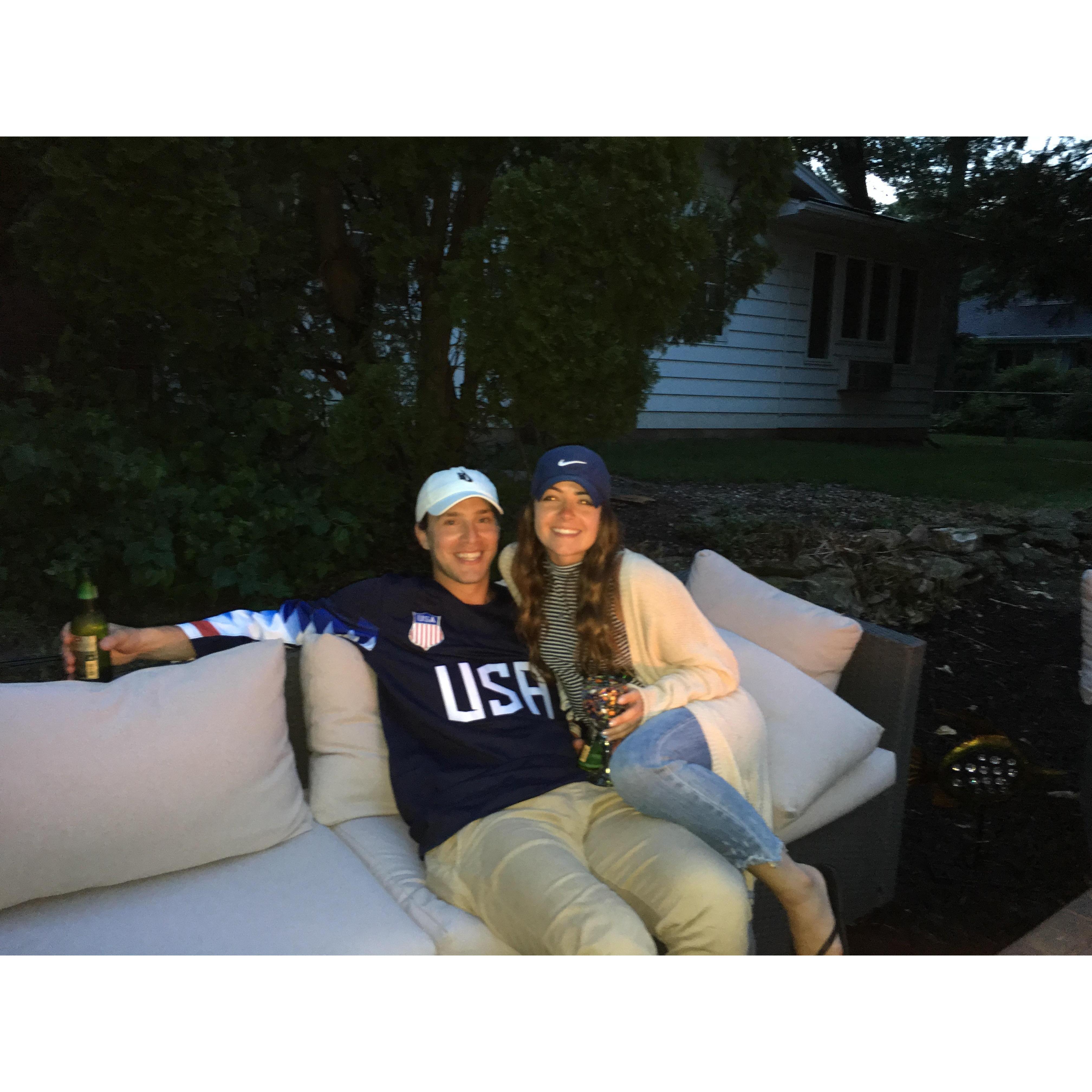 Our first photo together!