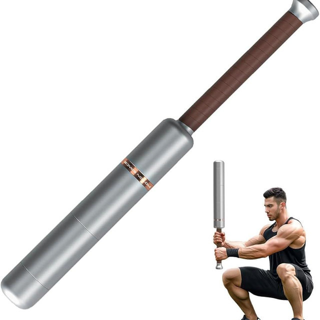 Motion Space Adjustable Macebell Clubbell for Strength Training, 6/8-in-1 Premium Steel Indian Club for Full Body, Muscles, Shoulder, Grips & Forearms Workouts to Stretching