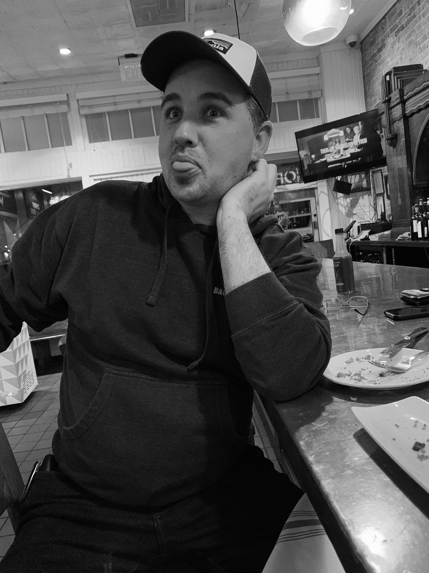 Bryan being goofy on "date" night!