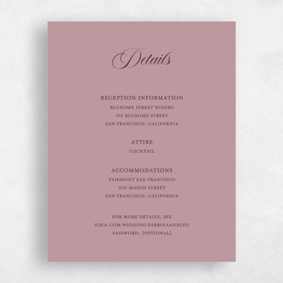 Dusty Rose, Pink Wedding Enclosure - Goundry