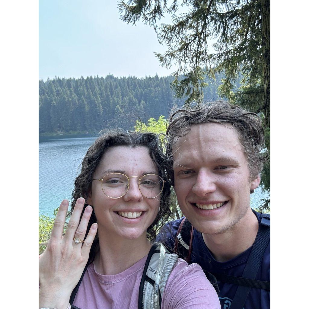 The moment we got engaged