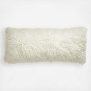 Pelliccia Mongolian Sheepskin Lumbar Pillow Cover