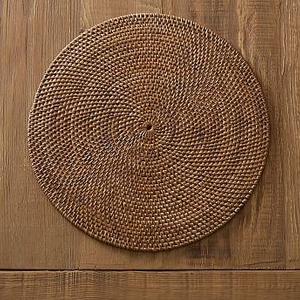 Tava Flat Round Placemat - Honey