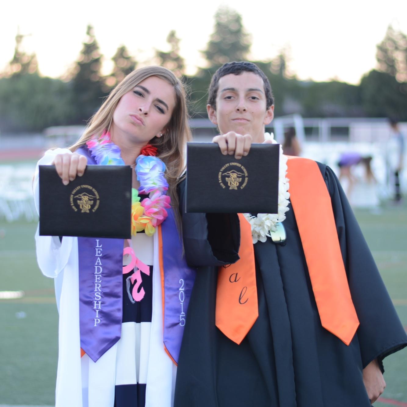At our high school graduation. San Ramon 2015