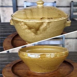 Rwandan Pottery Crock with Lid
