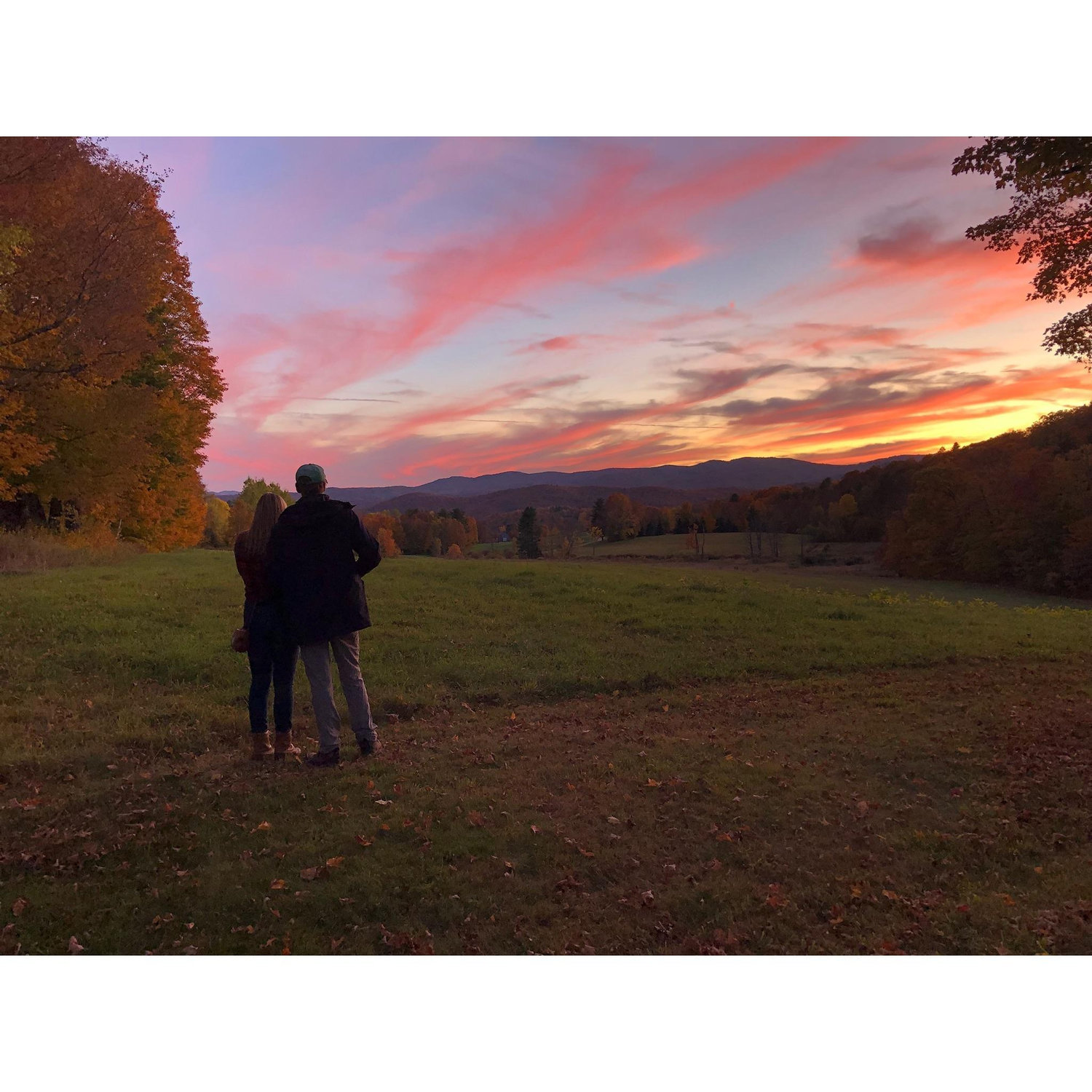 Sunset at "All This," South Pomfret, VT