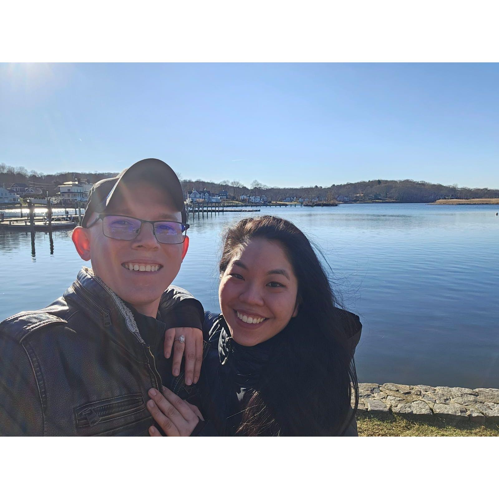 A beautiful winter day in Essex, Connecticut