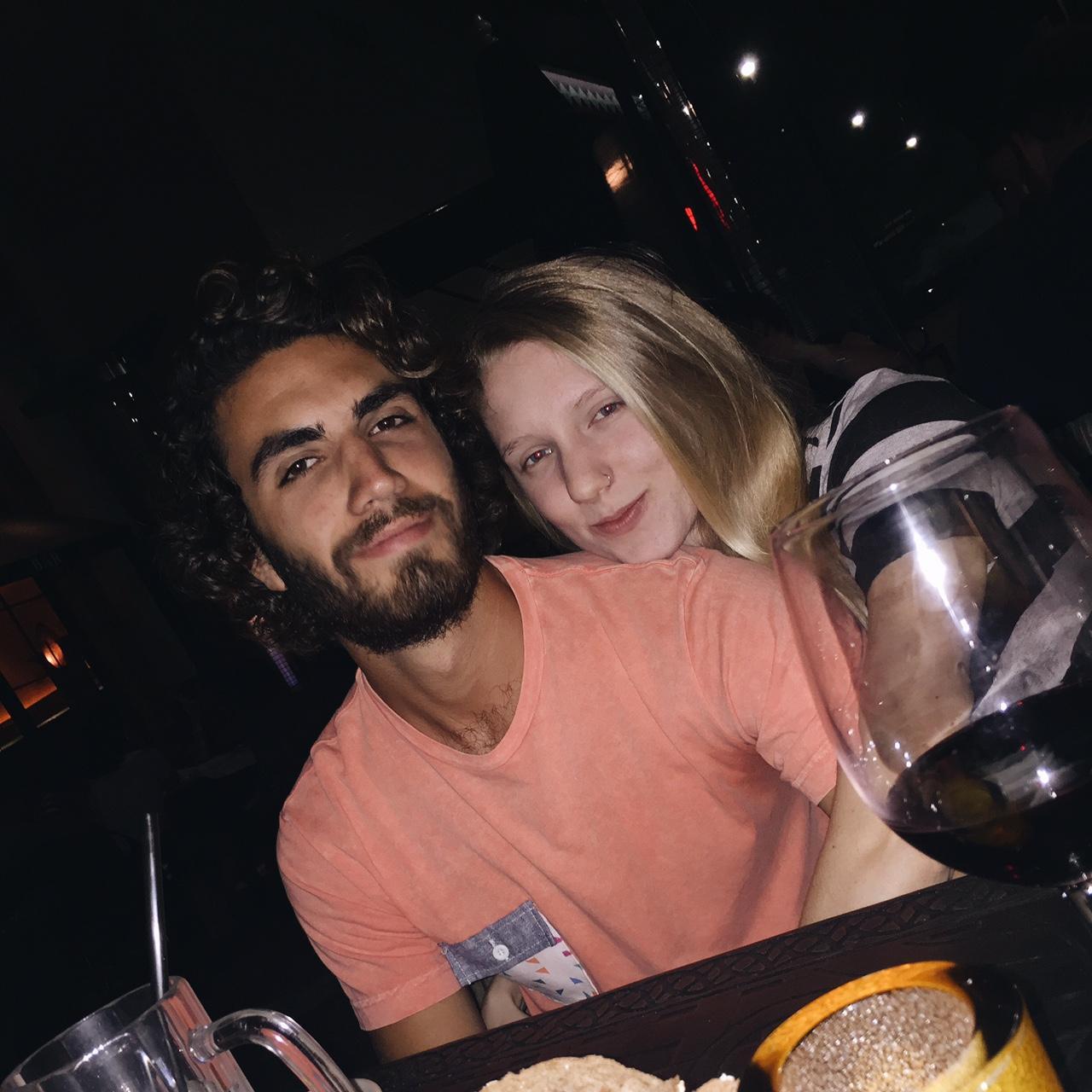Celebrating Aaron's birthday