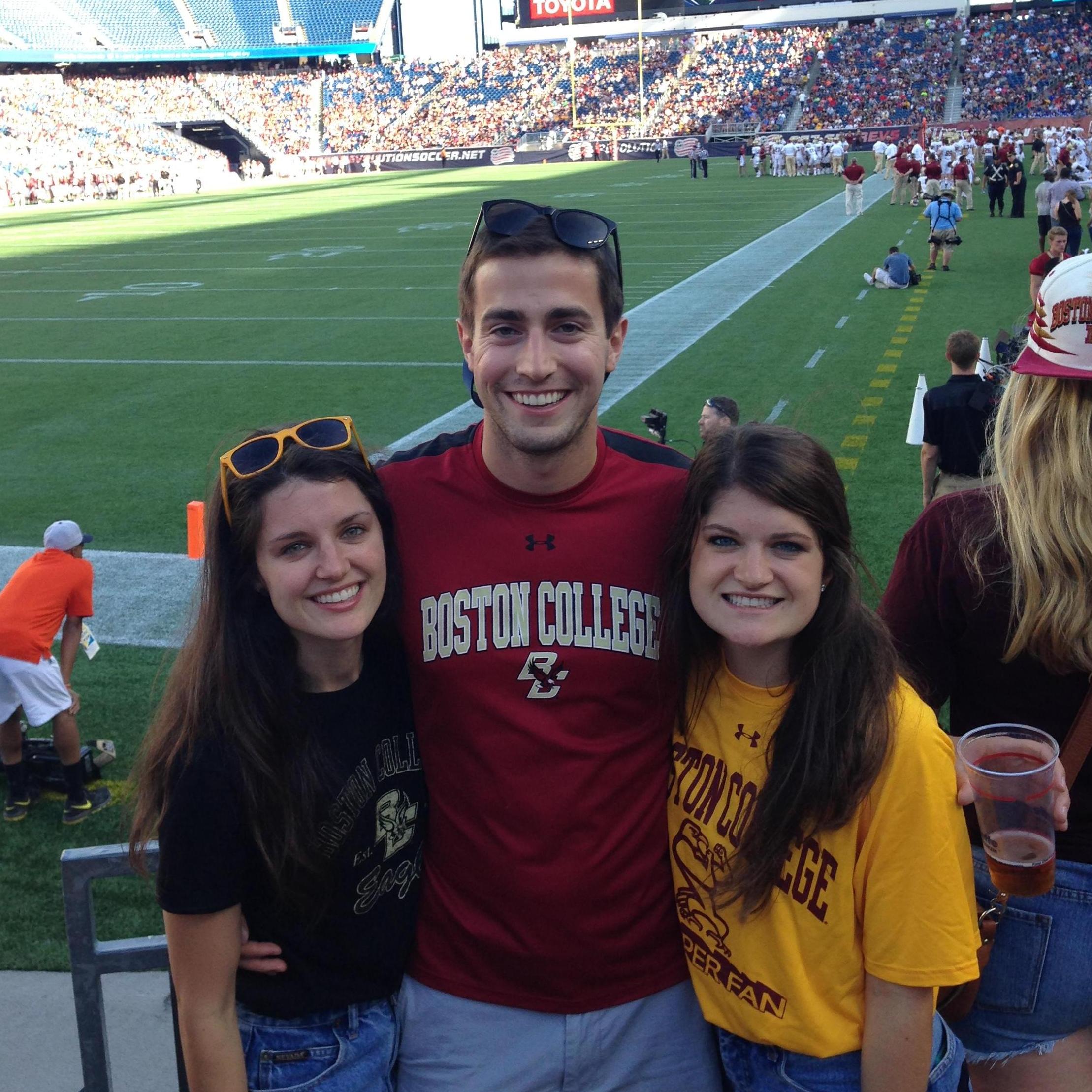 Boston College's 1st game of 2014! 

Alumna, Senior, and First Year