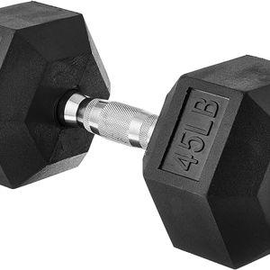 Amazon Basics Rubber Hex Dumbbell Hand Weight