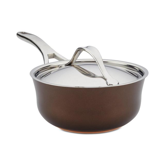 Anolon Nouvelle Copper Luxe Hard-Anodized Non-Stick 2.5-Qt. Saucier