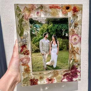 Our Wedding Flowers Preserved as a Frame