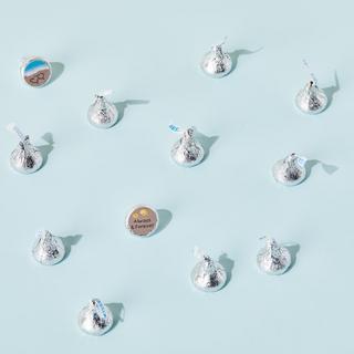 Set of 100 Hearts in Sand Hershey's Kisses ($0.40 ea.)