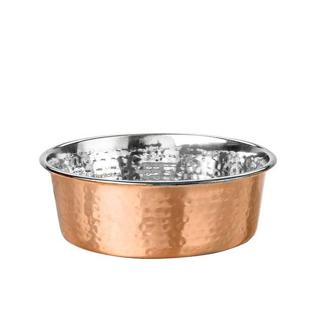 NEATER PET BRANDS Hammered Decorative Designer Bowls - Luxury Style Premium Dog and Cat Dishes
