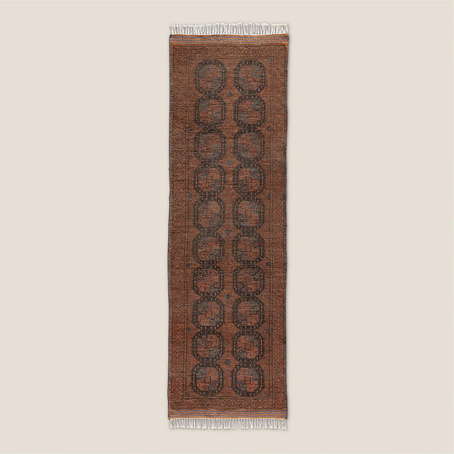 Pascala Hand-Knotted Copper Wool Runner Rug 2.5'x8'