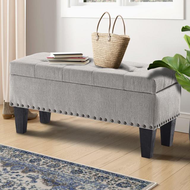 Miamitown Upholstered Flip Top Storage Bench