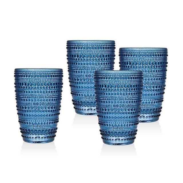 13oz 4pk Crystal Lumina Highball Glasses - Godinger Silver