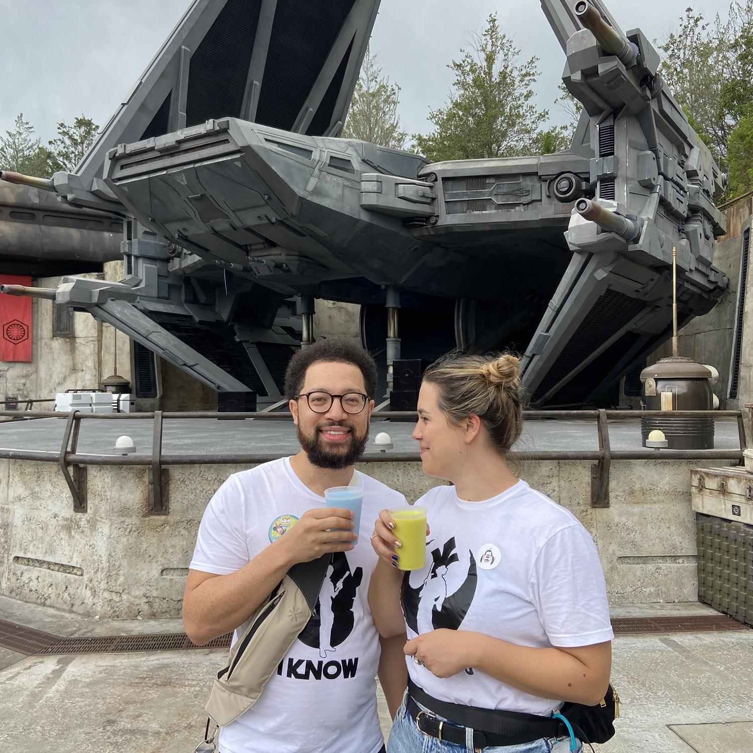 Enjoying some blue and green milk in a galaxy far, far away...