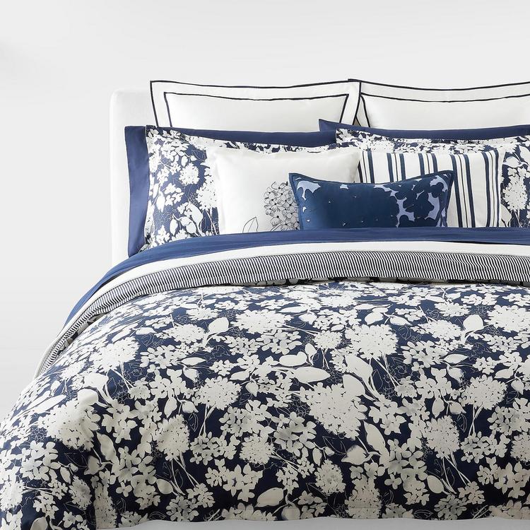 Ralph lauren blue and white sheets best sale