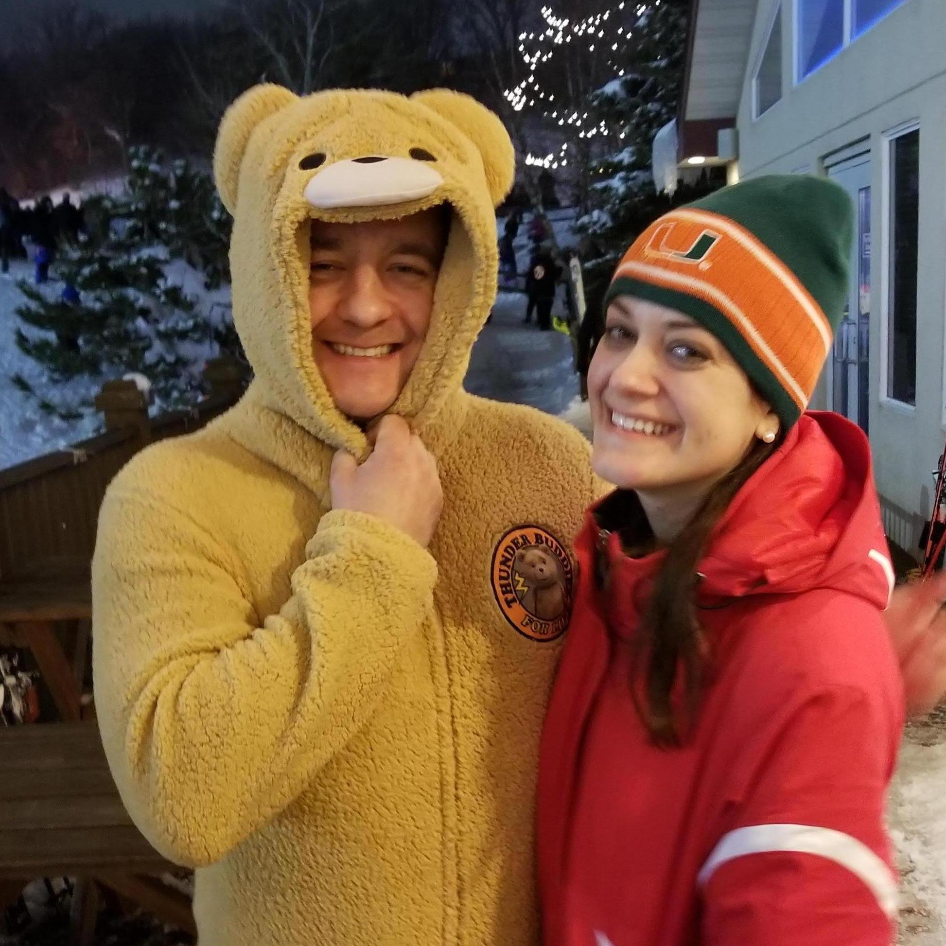 That day in February 2019 that Greg tried to go tubing in a onesie