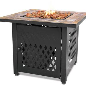 Endless Summer, GAD1429SP, Gas Outdoor Fireplace with Slate Mantel