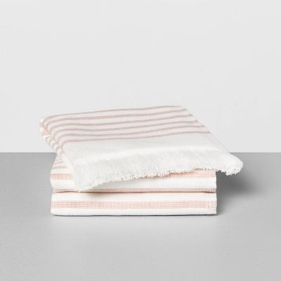 3pc Core Stripe Washcloth Set Copper - Hearth & Hand™ with Magnolia