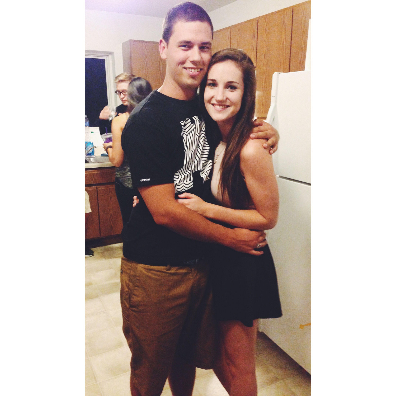 Our first photo together