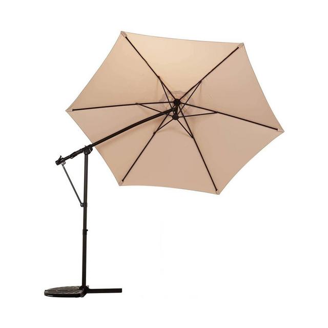 10' x 10' Outdoor Cantilever Patio Umbrella Champagne - Wedohome