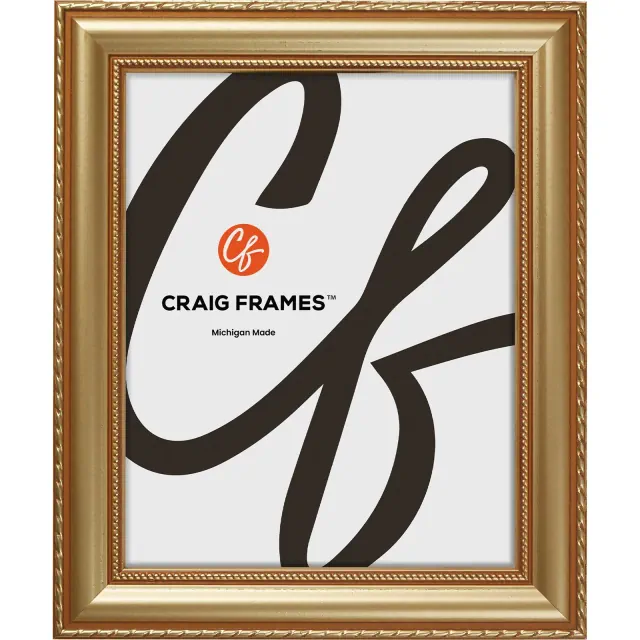 Craig Frames Victoria 8x10 inch Ornate Gold Picture Frame