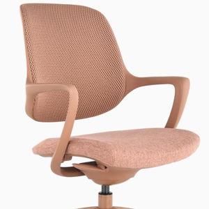 Desky Evoque Low Back Office Chair - Peach