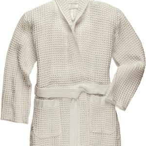 ONSEN - Waffle Bath Robe w/Hood - Waffle Knit - 100% Supima Cotton - Quick Drying, Breathable - Robes for Women & Men