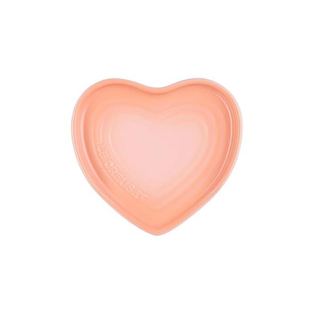 Le Creuset Stoneware Heart Shaped Spoon Rest, 5", Peche