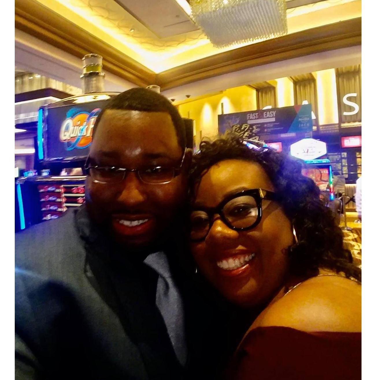 engagement night...Sa-Leemah won $200 and got a ring that night...winning!