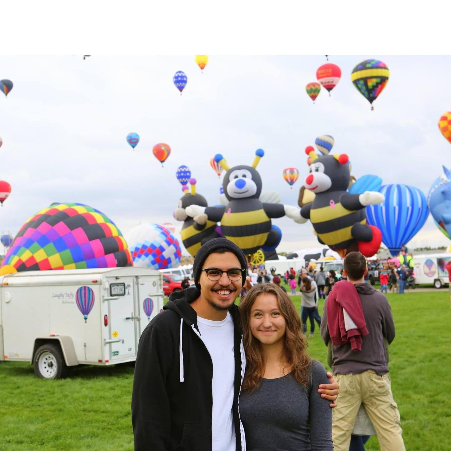 Enjoying the Balloon Fiesta!