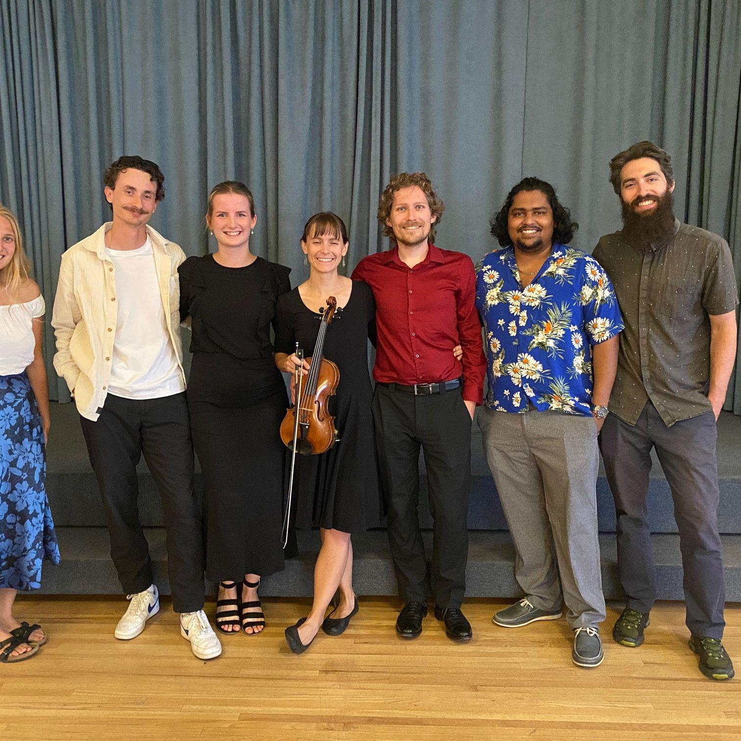 Us with our fantastic group of work friends, at a tango dance performance