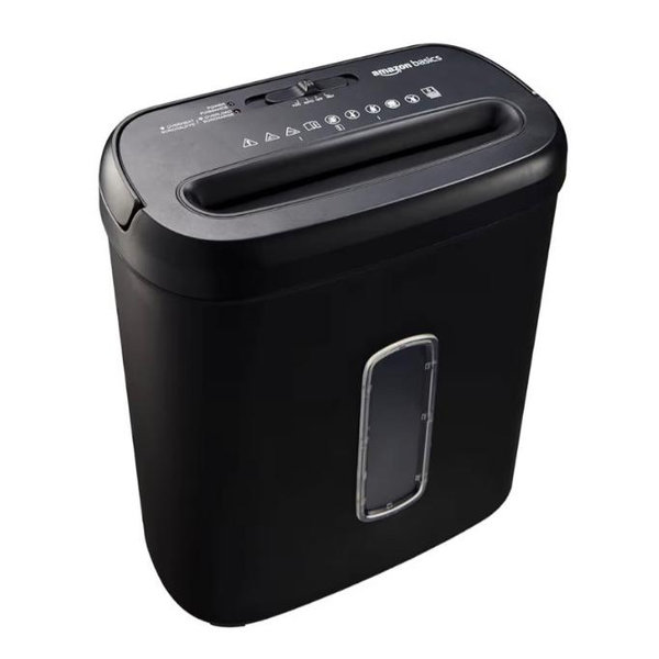 Amazon Basics 8-Sheet Paper Shredder - Black