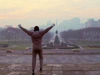 Rocky Steps and Statue