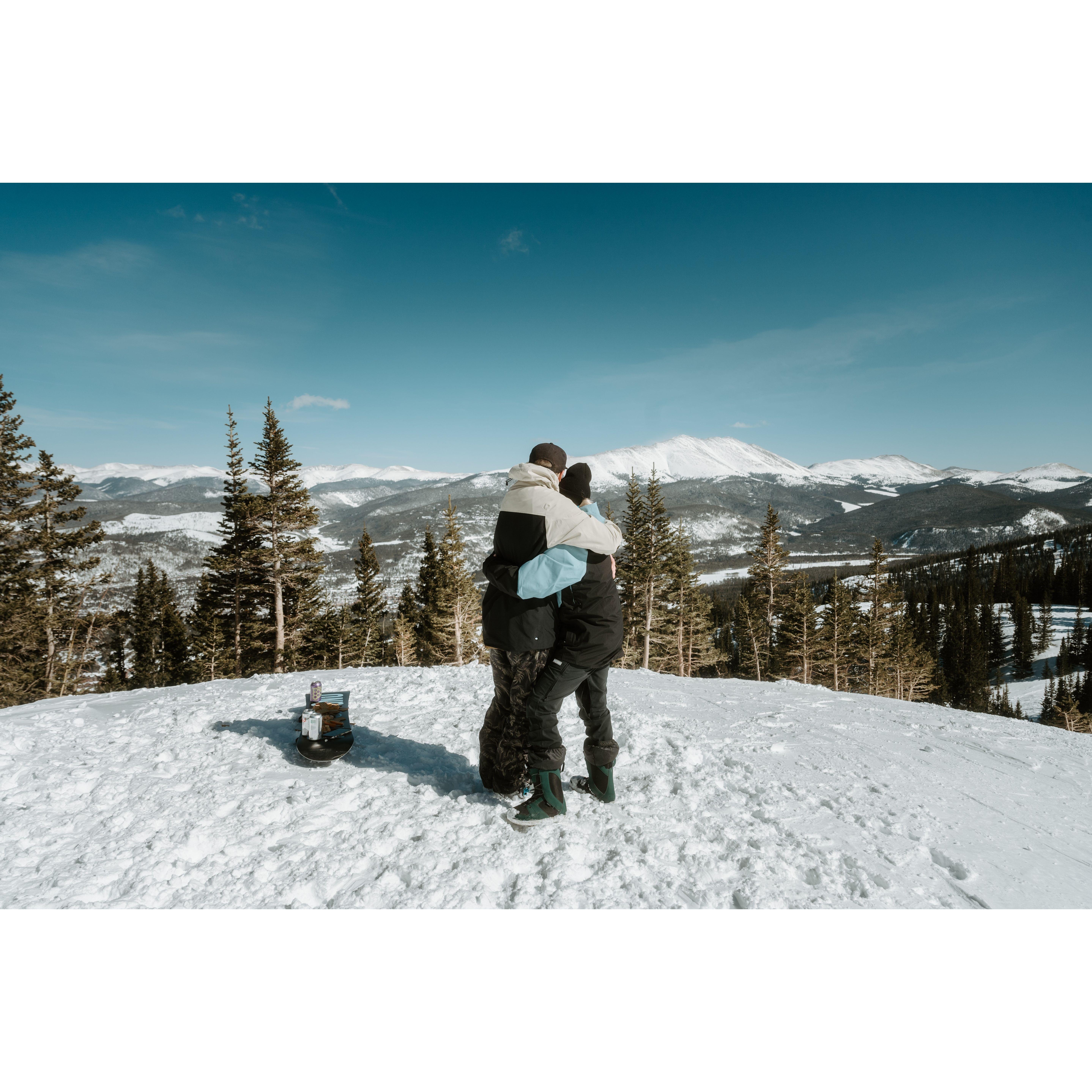 Andrew proposed about 5 minutes after this photo was taken, it was truly the biggest surprise!