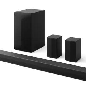 LG - 5.1-Channel S60TR Home Theater Soundbar with Wireless Subwoofer and Rear Speakers, Dolby Audio - Black