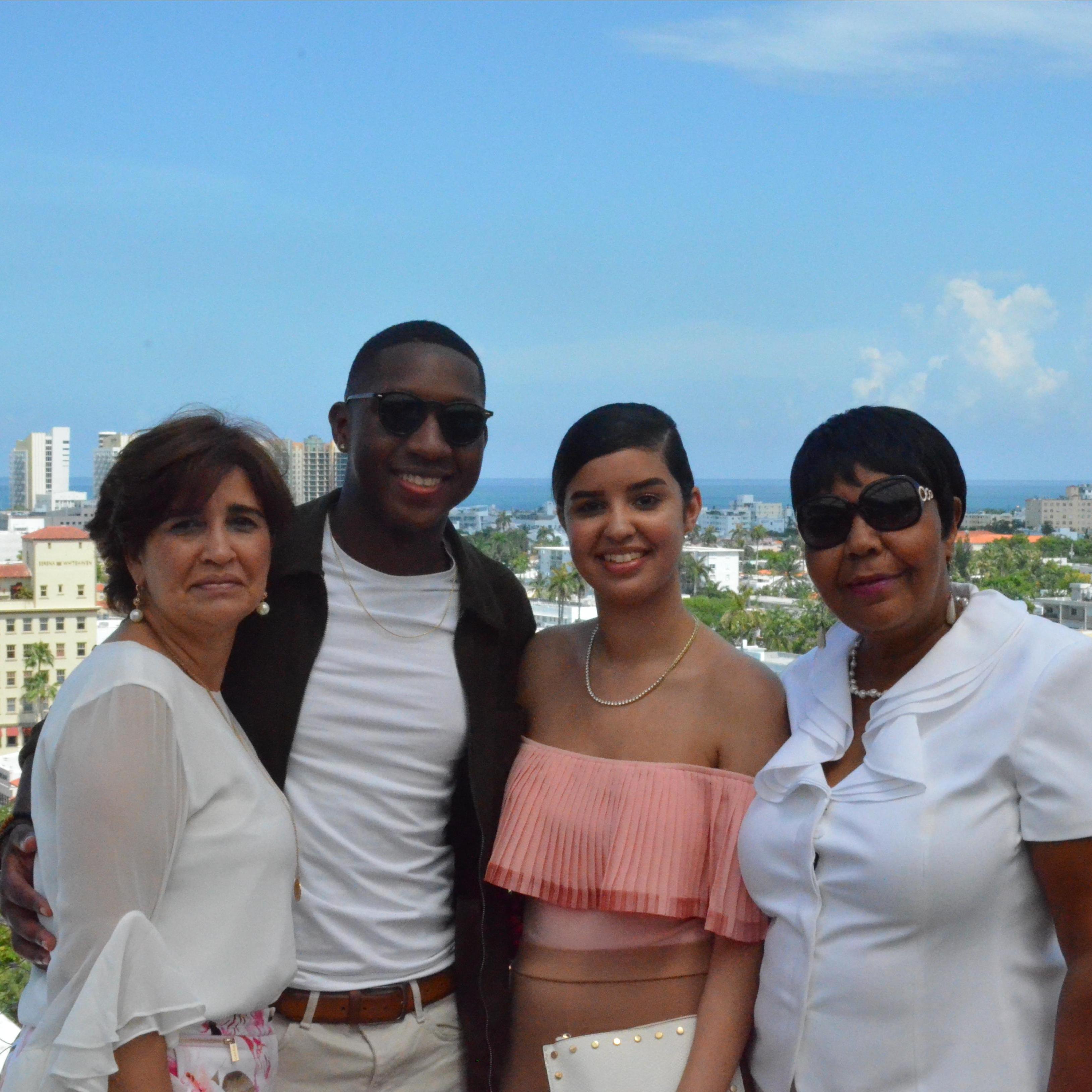 With their future Mother In Laws!