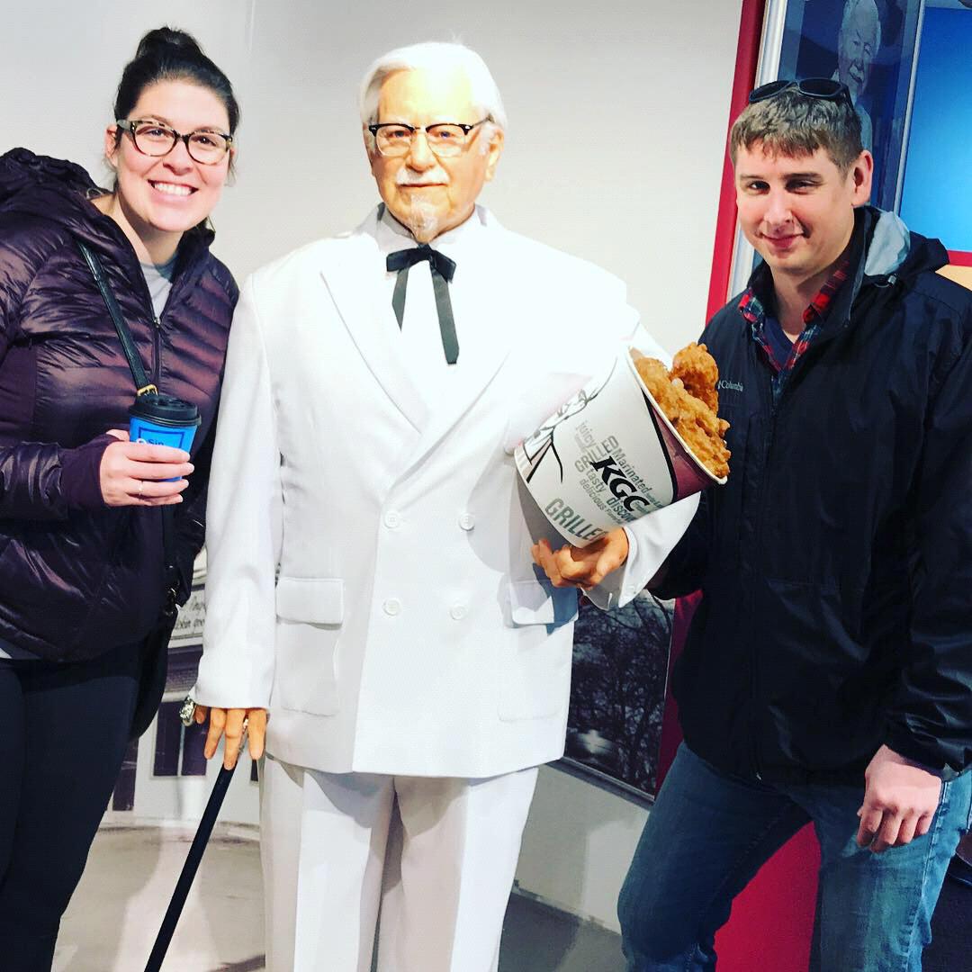 Fried chicken date with the Colonel in Louisville (2019)