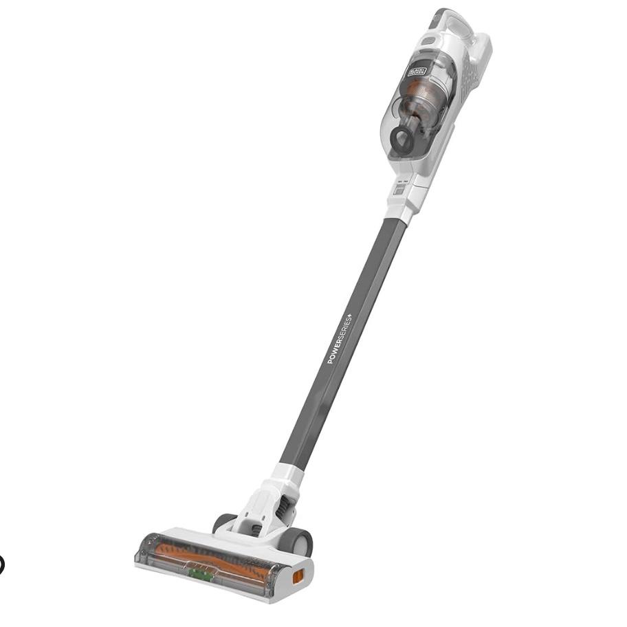 BLACK+DECKER POWERSERIES+ 20V MAX Cordless Vacuum, LED Floor Lights, Autosense Technology, For Multi-Surfaces (BHFEA520J), White