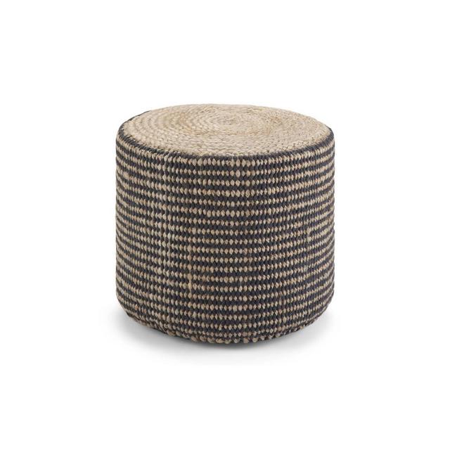 Jordi Round Braided Pouf Natural - Wyndenhall