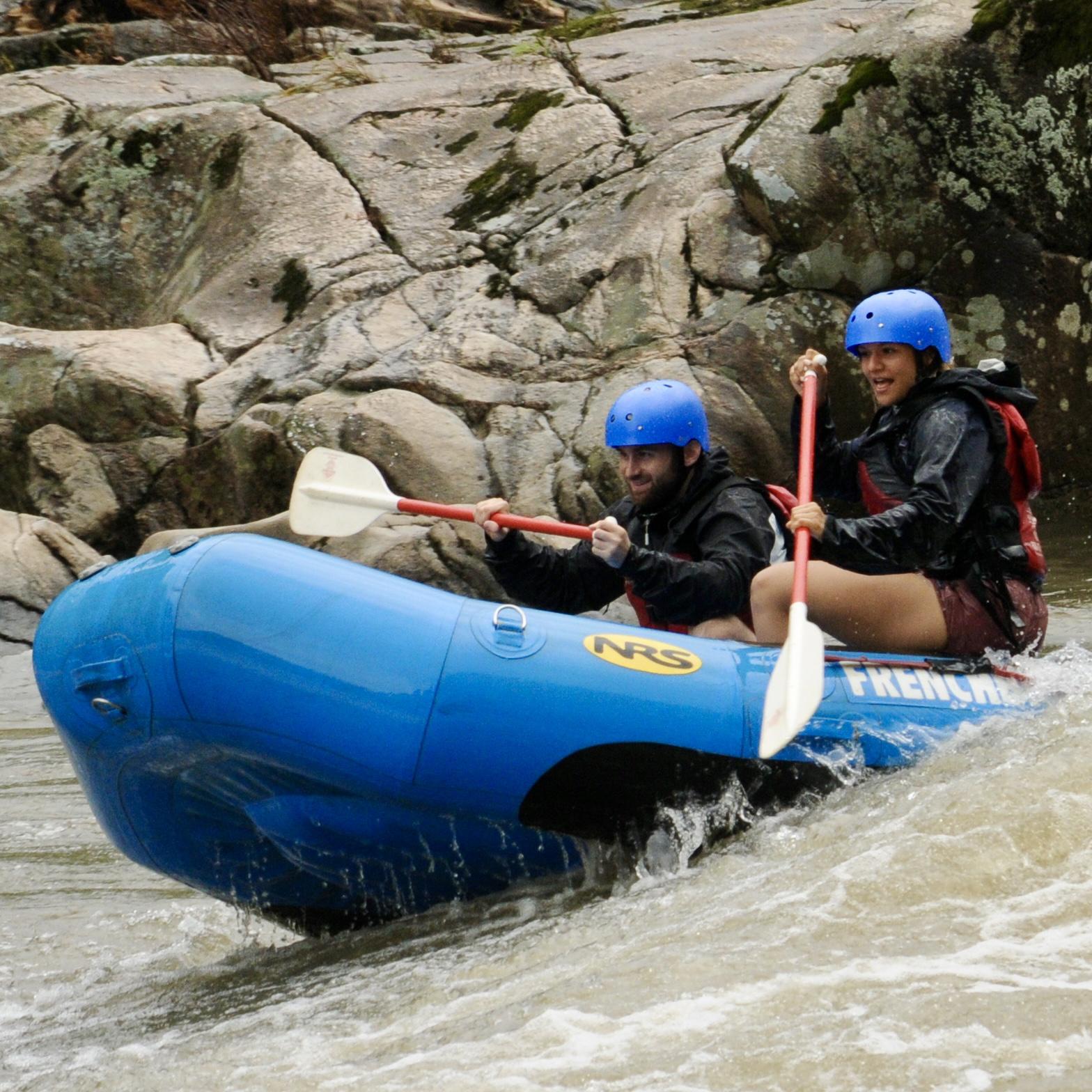 Taking on white waters of North Carolina