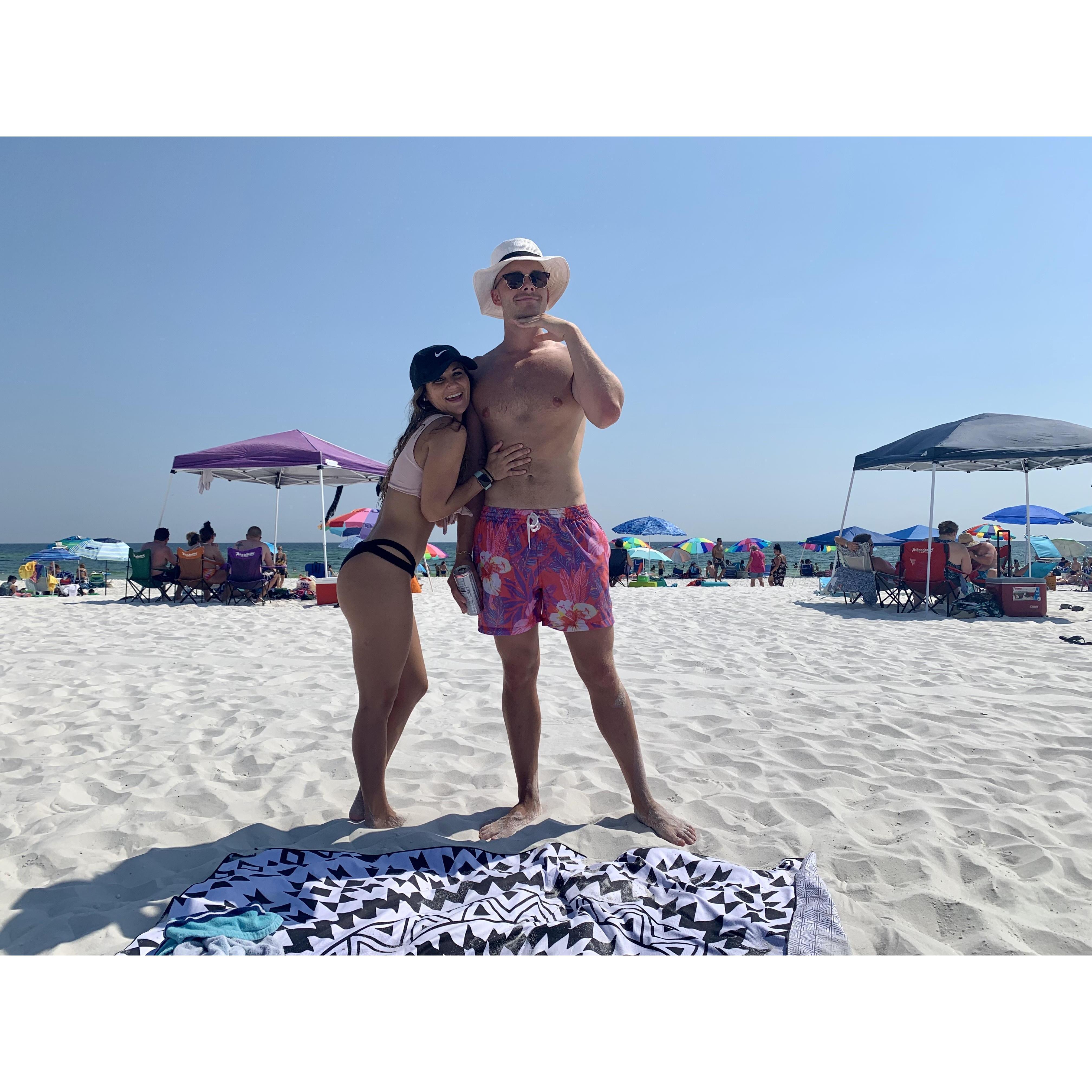 Our favorite beach days on Pensacola Beach where we met!