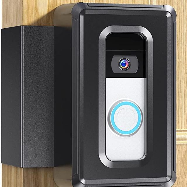 DG-Direct Anti-Theft Doorbell Mount,Video Doorbell Door Mount for Home Apartment Office Room Renters, Fit for Most Kind Brand of Video Doorbells (Black)